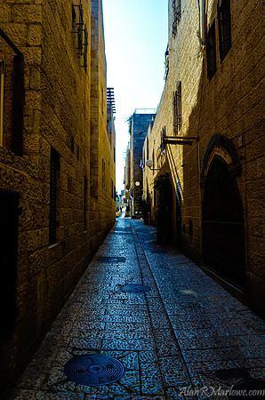 A city street in Jerusalem