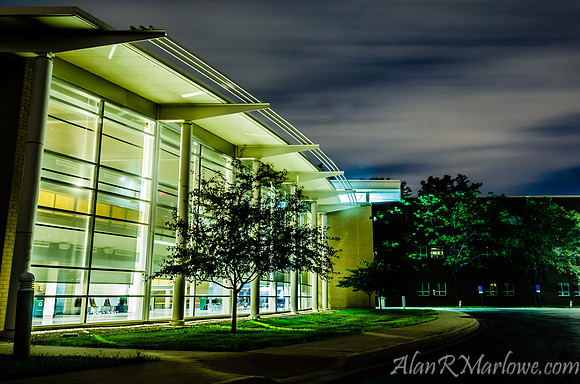 SHS Lower cafeteria at night