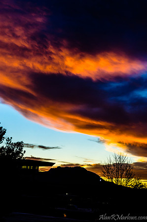 Sunset over Granite Mountain and AC1
