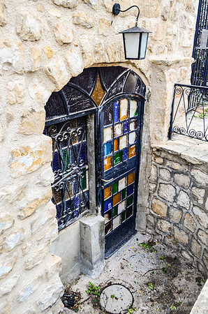 Stained Front Door