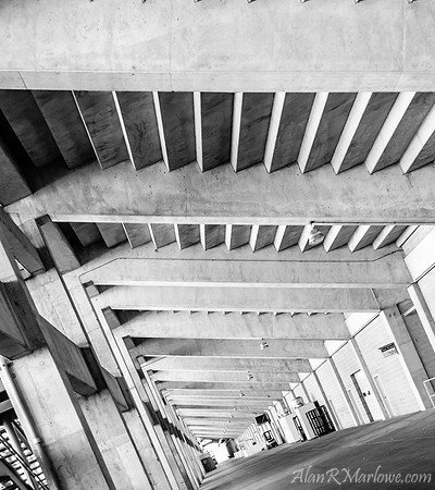 Behind the Grandstand Abstract