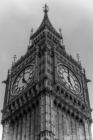Elizabeth Tower (Big Ben) B/W