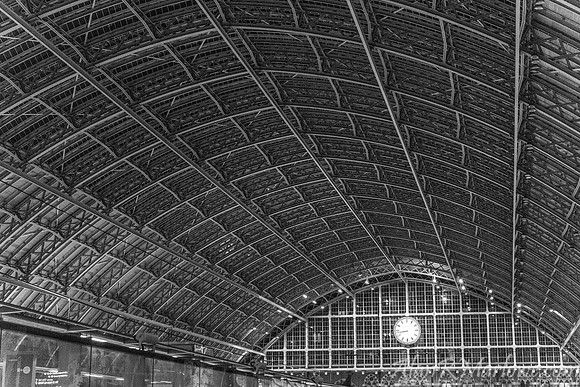 St. Pancras Interior Dome B/W
